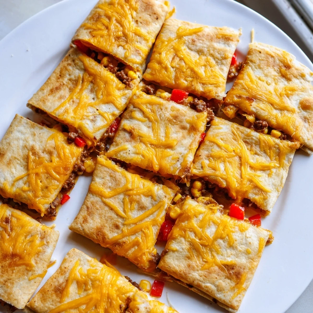 Enjoy homemade Sheet Pan Quesadillas: hearty, savory, flavorful, and filled with your favorite toppings.