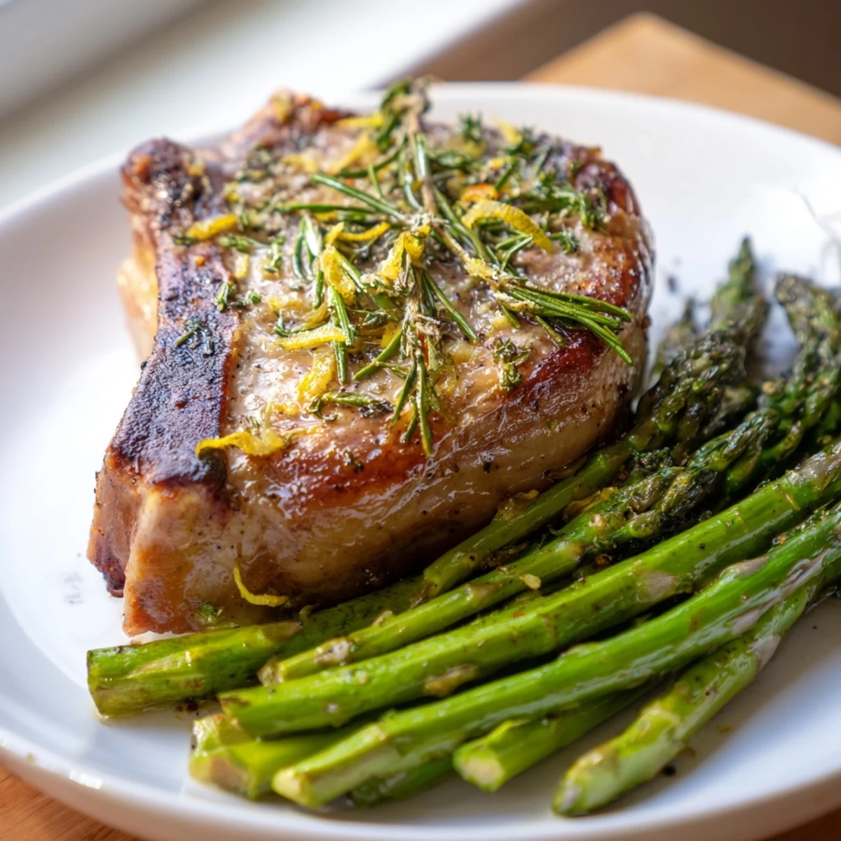 One-Pan Lemon Herb Pork Chops