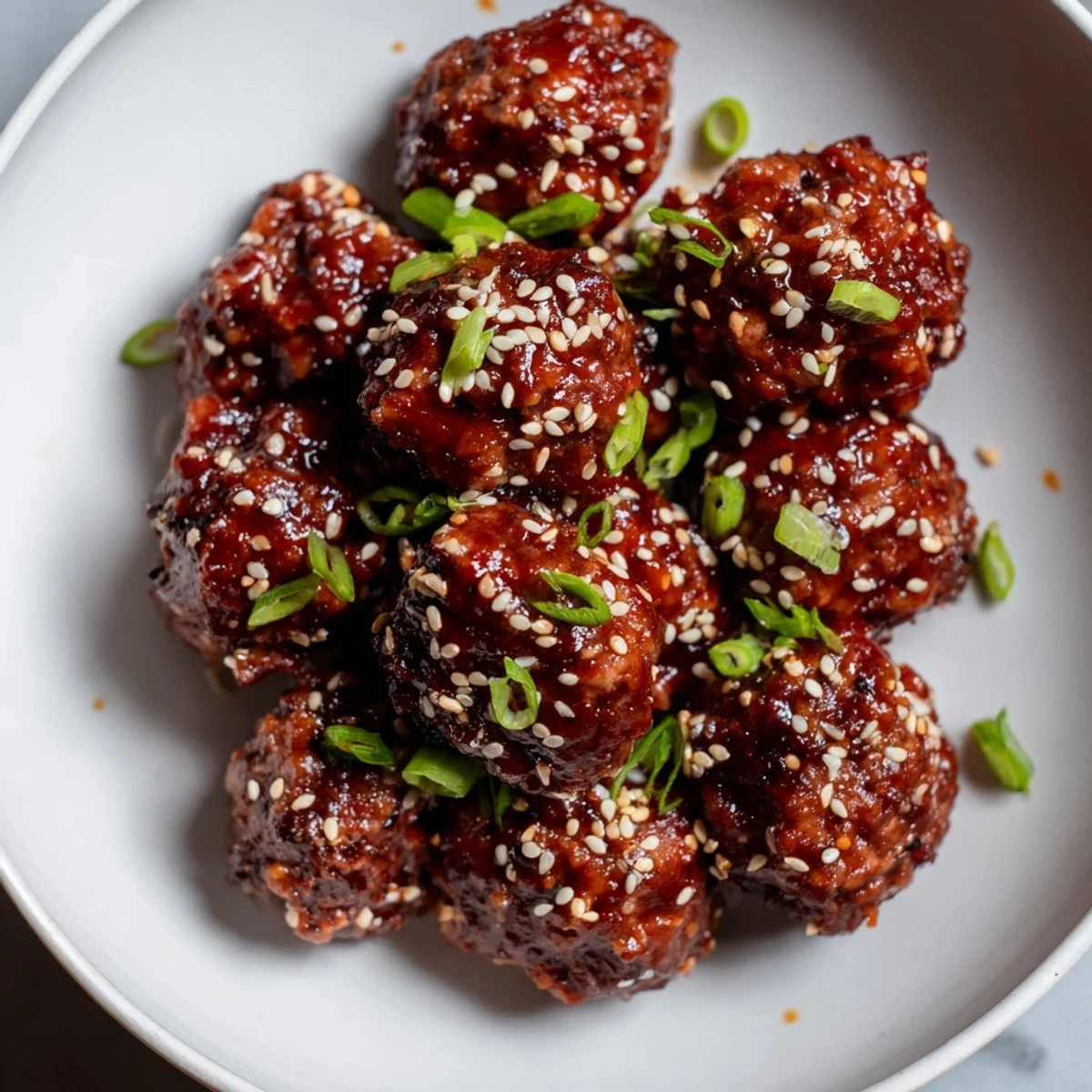 Spicy Sriracha Honey Meatballs