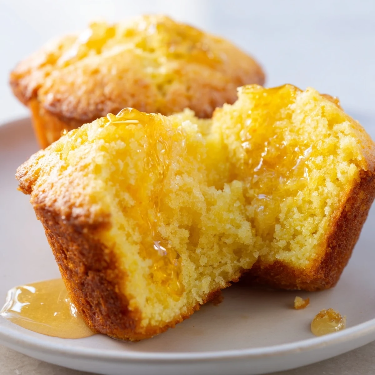 Golden, buttery Honey Butter Cornbread Muffins: a warm, delicious side for a comforting meal.