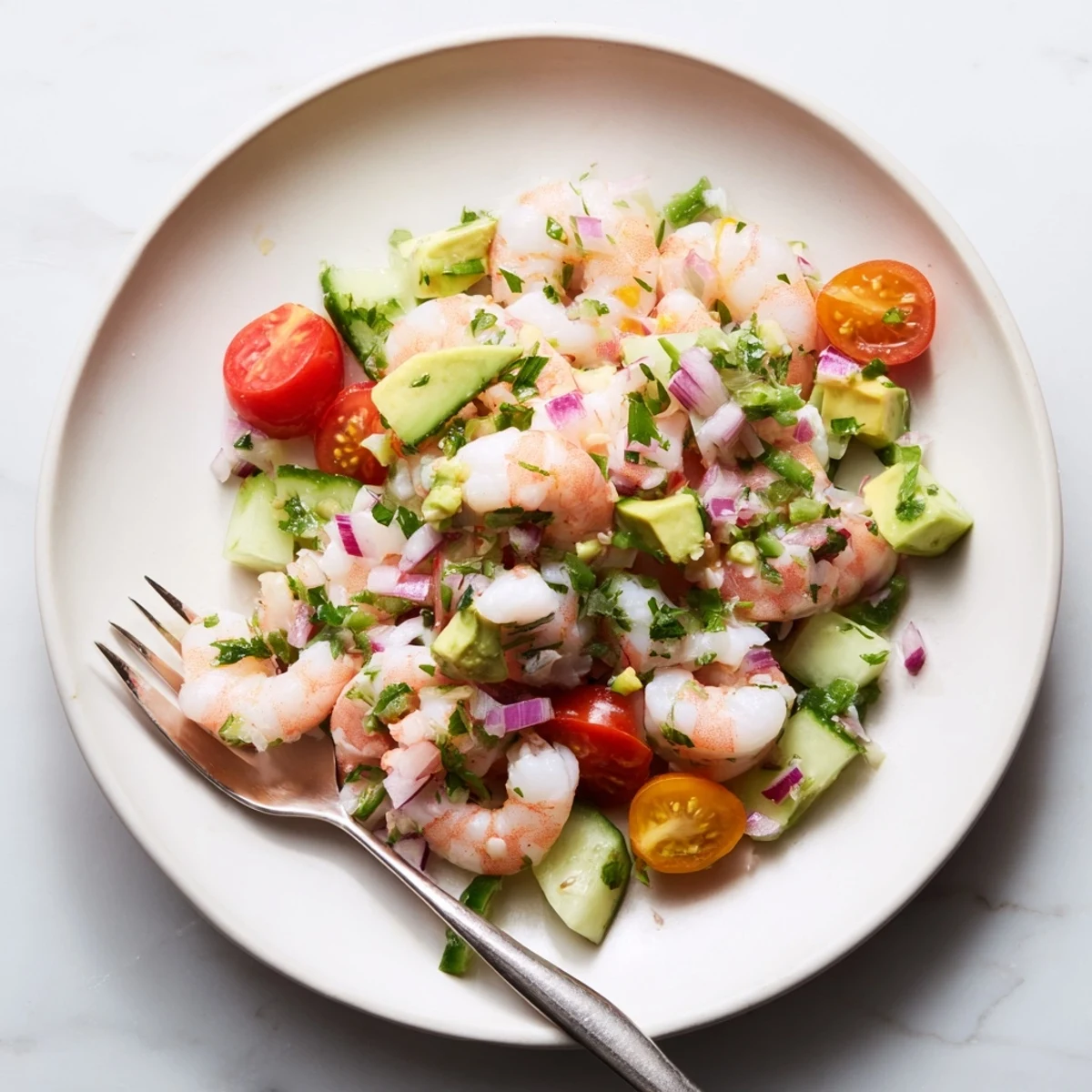 Light Fresh Shrimp Ceviche