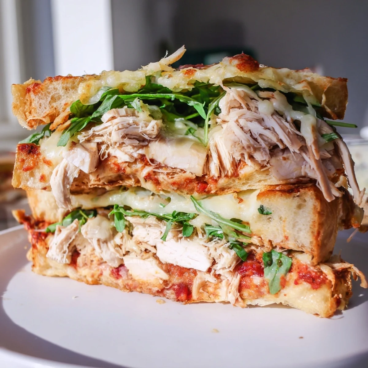 Leftover Pizza Chicken Sandwich