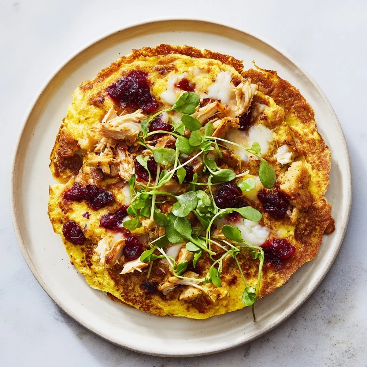 Toasted flour tortilla filled with savory chicken, stuffing, and gravy showcases this Moist Maker wrap.