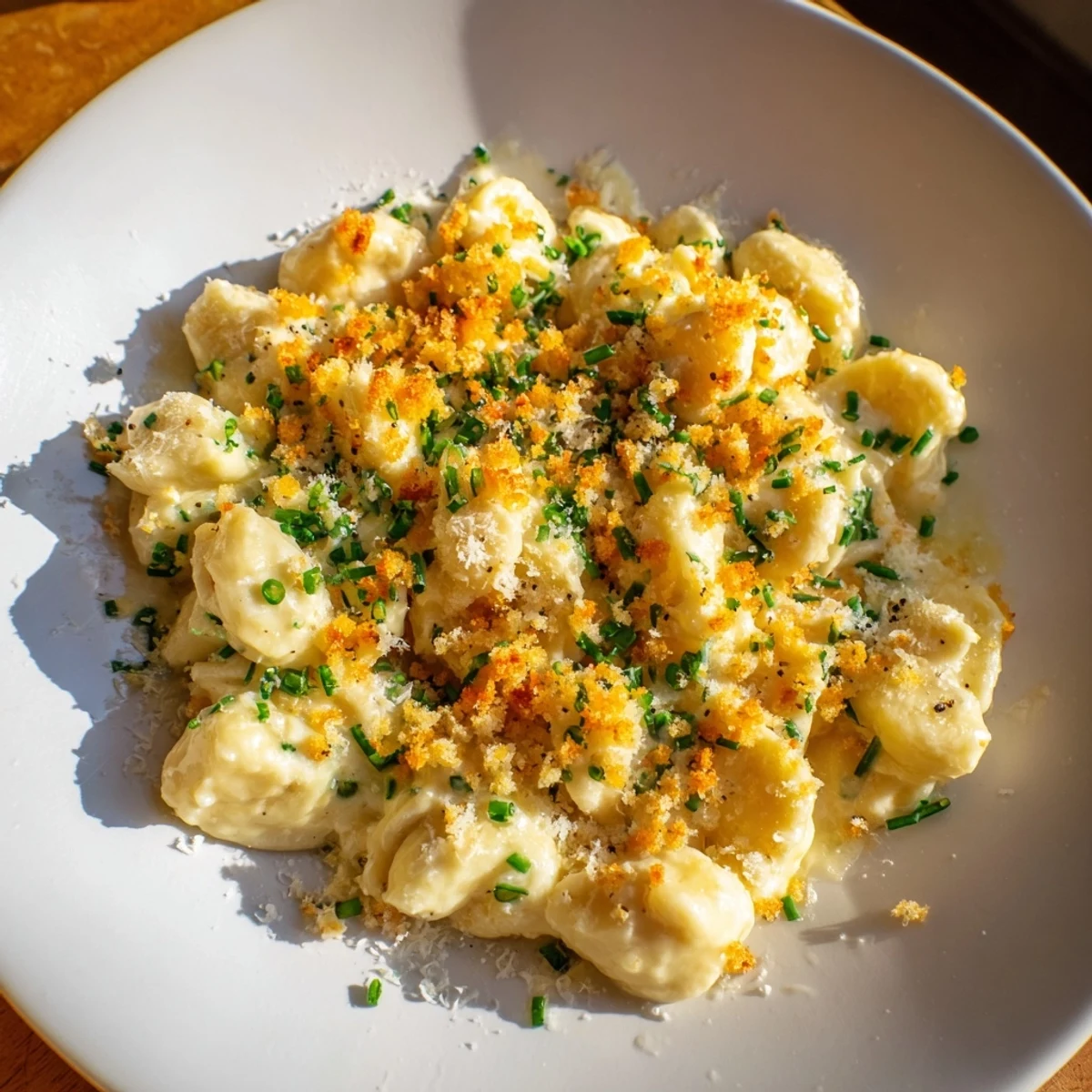 A close-up of creamy Cottage Cheese Mac and Cheese, showcasing the perfectly coated pasta.
