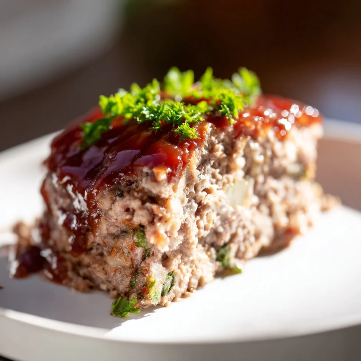 Juicy golden-brown mini meatloaf bites, glazed and served warm, a perfect comfort food.
