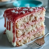 Blush-pink Rosé Velvet Cake, perfect for a festive celebration.