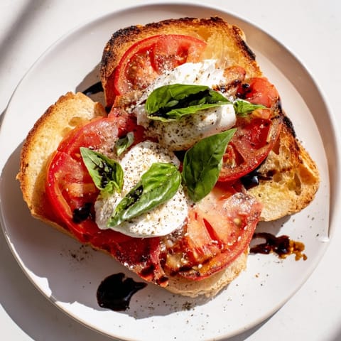 Tomato Burrata Toast Delight
