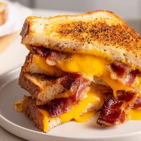 Crispy Bacon Cheddar Sandwich
