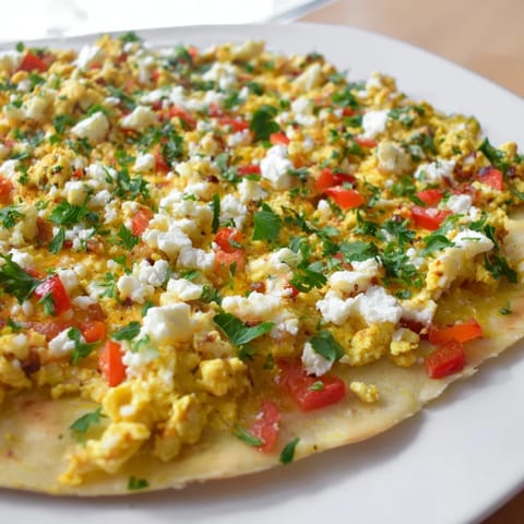 Turkish Menemen Eggs Pizza