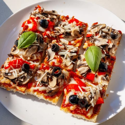 Rice Cake Pizza Squares