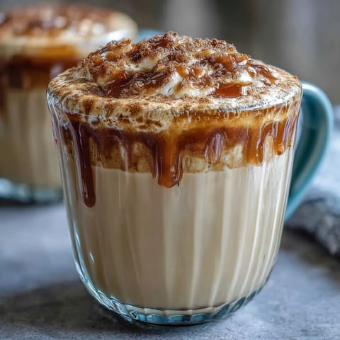 Creamy dandelion tea latte with oat milk and honey, topped with cinnamon, served in a cozy mug for a soothing, caffeine-free treat.
