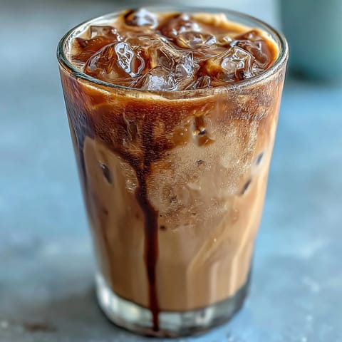 Homemade Brown Sugar Oat Milk Shaken Espresso, frothy and iced, a creamy coffeehouse delight.