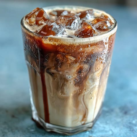 Iced Brown Sugar Oat Milk Shaken Espresso, perfectly blended for a sweet, dairy-free coffee break.
