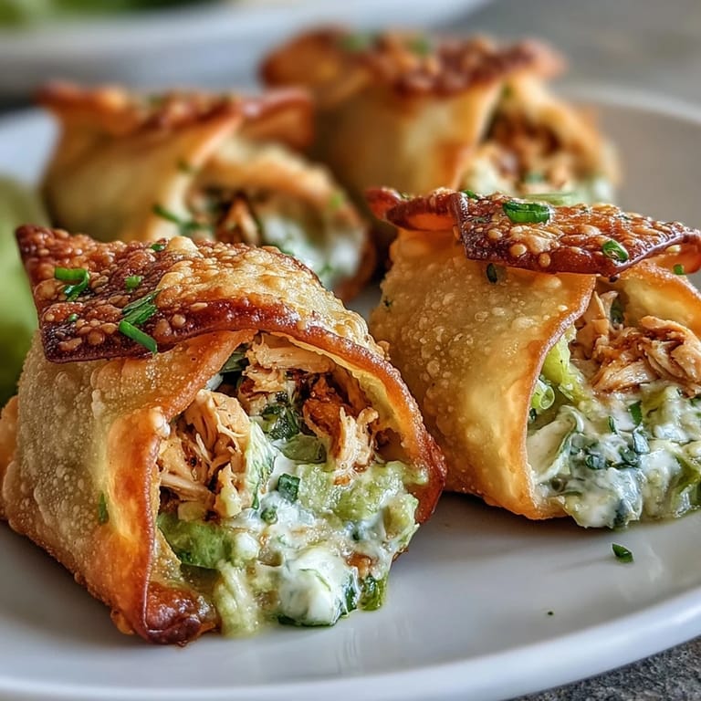 Freshly fried Mini Chicken Chimis paired with creamy jalapeño dip, cilantro garnish, and a side of tangy salsa.