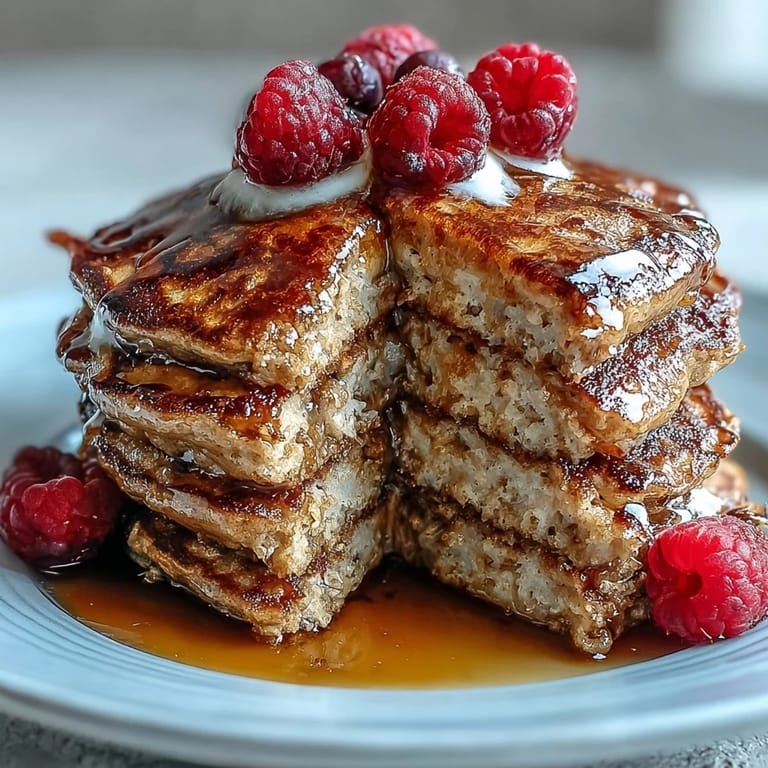 Delicious High Fiber Protein Pancakes showcasing their hearty, wholesome texture.