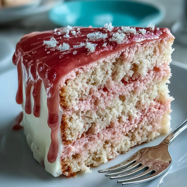 Blush-pink Rosé Velvet Cake, perfect for a festive celebration.