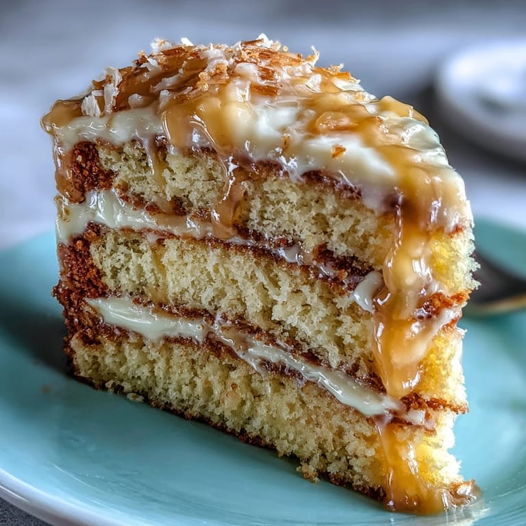 A slice of Gemini Cake revealing beautifully swirled yellow and white moist cake layers.