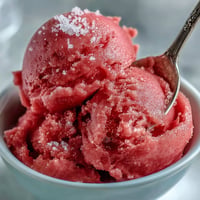 Vibrant watermelon sorbet, a cool three-ingredient dessert perfect for summer gatherings.