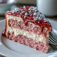 Elegant Bridal Shower Rosé Velvet Cake with shimmering gold drip.